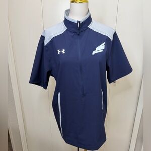 Under Armour Navy and Gray Quarter-Zip Shirt